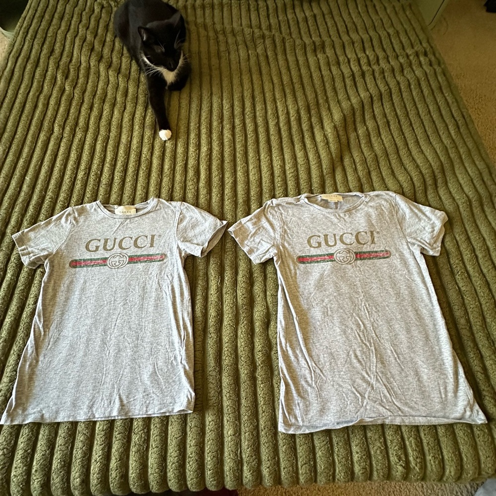 Gucci boys grey logo T shirt in size 8